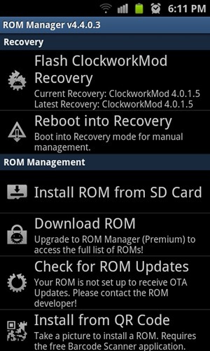clockworkmod recovery free download